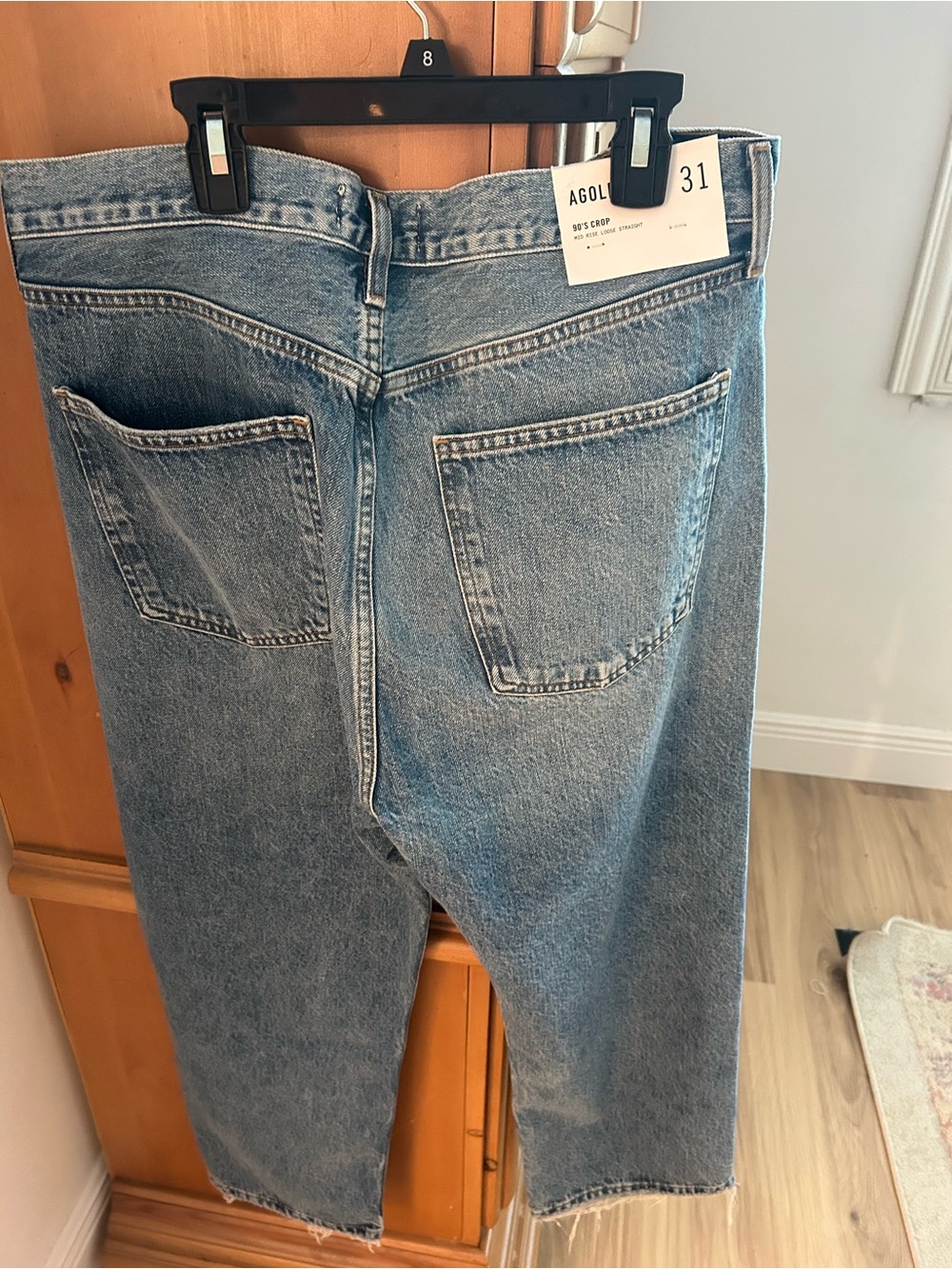 Agolde Women's 90s Crop Loose Straight, Shrine, 31